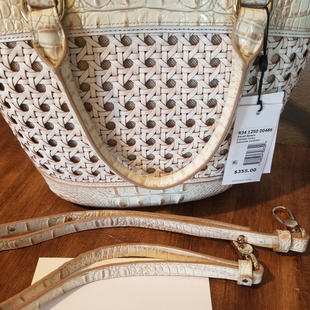 Brahmin Small Bowie Canvas Lima NWT - Picture 7 of 16